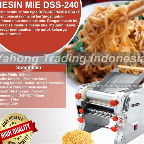 Jual MESIN GILING MIE LISTRIK MESIN PEMBUAT MIE LISTIK DSS 240 2MM