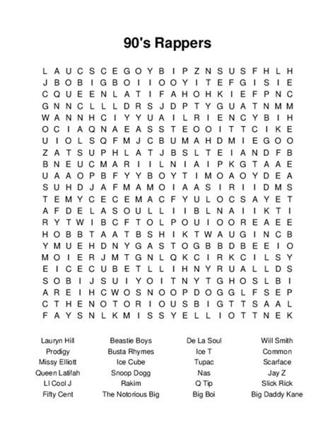 Music Word Search