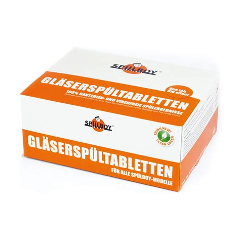 Glasswasher tablets, Glass rinse tablets - for SPÜLBOY Glass washer ...