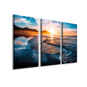 Quadro Decorativo Paisagem Amazing Beautiful Sunset Kit Leroy Merlin