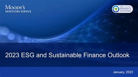 2023 ESG and Sustainable Finance Outlook | Moody's Events