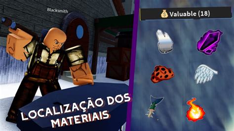 Localiza O De Todos Os Materiais Blox Fruits Youtube