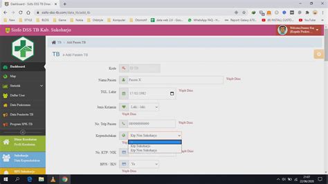 Manual Ke Pengelolaan Tambah Data Tb Di Sisfo Dss Tb Youtube