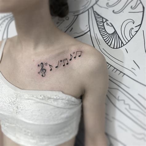 Best Music Tattoo Designs For Females 30 Music Note Tattoo Ideas