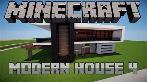 Minecraft Lets Build Modern House 4 Part 5 Youtube