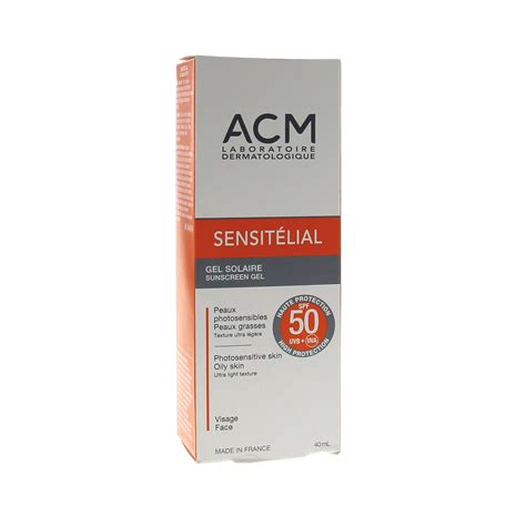 Acm Sensit Lial Gel Solaire Spf Tube Ml Parapharmacie En Ligne