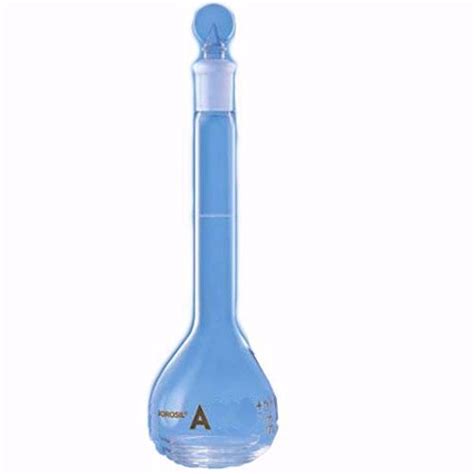 Volumetric Flask Class A With Interchangeable Solid Glass Stopper