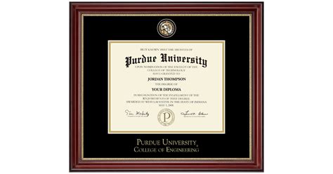 Masterpiece Medallion Diploma Frame In Kensington Gold Purdue