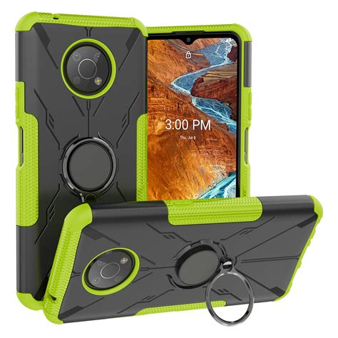 For Nokia G300 Armor Bear Shockproof Pc Tpu Phone Case With Ring