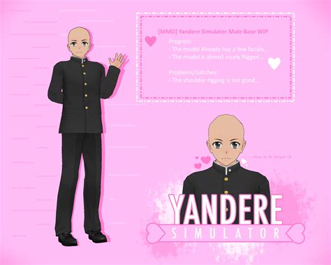 Mmd Yandere Simulator Male Base Wip By Thatsaikoucoconut On Deviantart