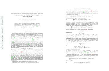 The conjecture of Birch and Swinnerton-Dyer for certain elliptic curves ...