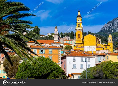 View Menton Town French Riviera Southeast France Known Beaches Serre ...