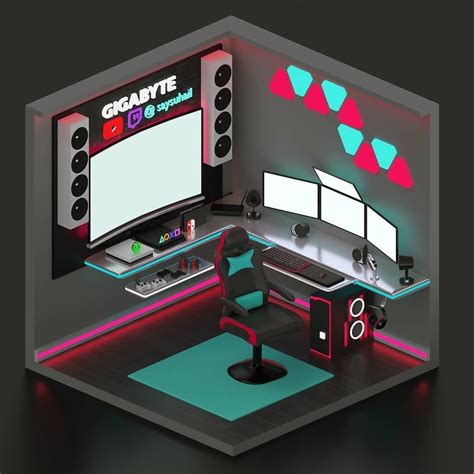 3D Model Gaming Setup - Sign in | create account.