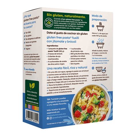 Fusilli De Quinoa Y Multigrano Sin Gluten Real Natural