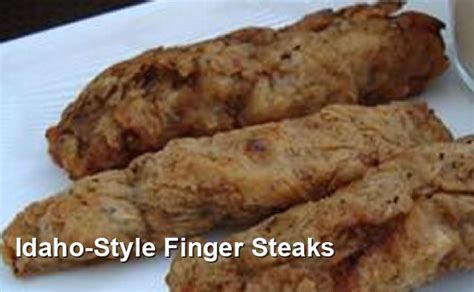 Idaho Style Finger Steaks Lunch Recipes