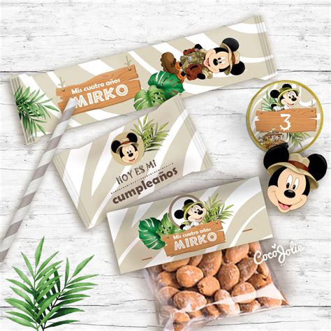 Kit Imprimible Mickey Safari Personalizable