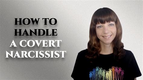 How To Handle A Covert Narcissist Youtube