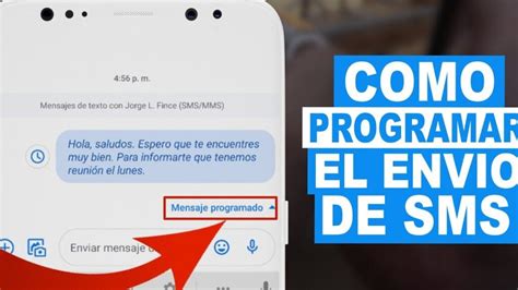 Cómo programar un mensaje de texto tech10