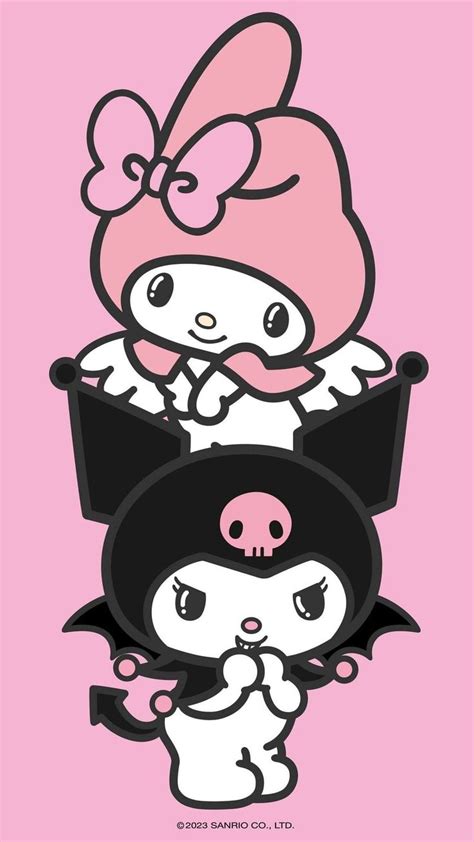 My Melody Y Kuromi In 2023 Hello Kitty Iphone Wallpaper Hello Kitty Drawing Hello Kitty