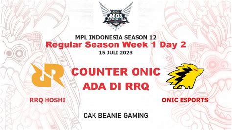 Counter Onic Ada Di Rrq Mpl Indonesia S Regular Season Onic Esports