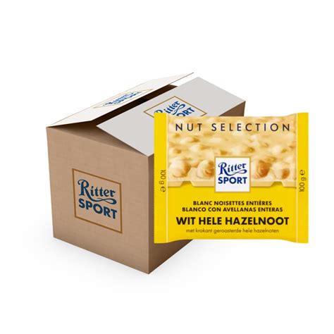 Ritter Sport Wit Hele Hazelnoot Doos X Tablet Gram