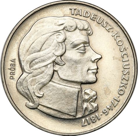 PRL PRÓBA Nikiel 500 złotych 1976 Tadeusz Kościuszko archiwum