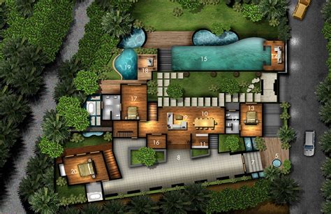 Villa Amita - floor plan of our luxury Bali villa - located on The ...