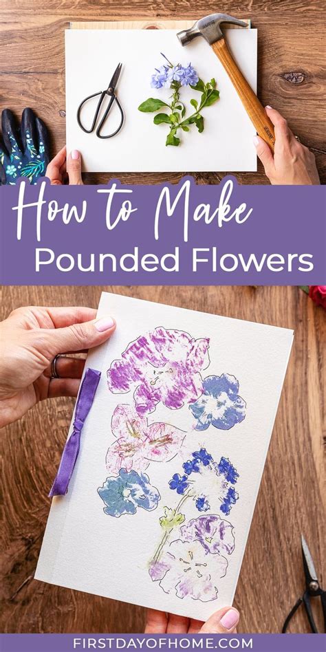 Flower Pounding A Beginner S Guide First Day Of Home Pounded