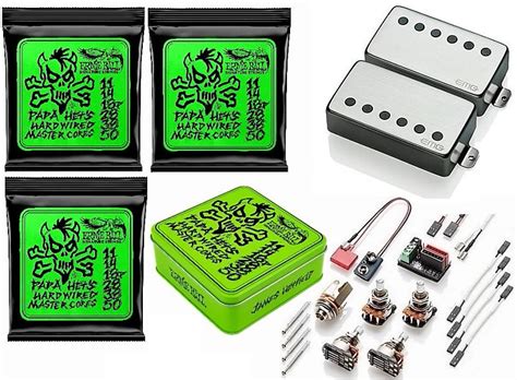 EMG JH Set James Hetfield Brushed Black Chrome 49mm Standard Reverb