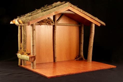 Rustic Wooden Nativity Stable