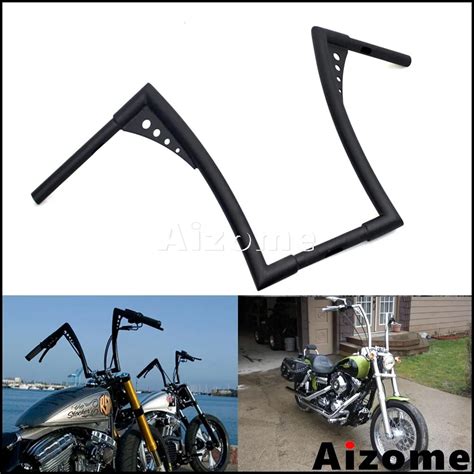 Black 16" Rise Ape Hanger Bar el Diablo Handlebar For Harley Sportster ...