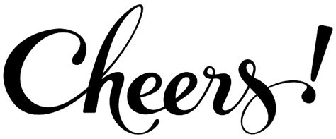 Cheers Custom Calligraphy Text Stock Illustration Download Image Now