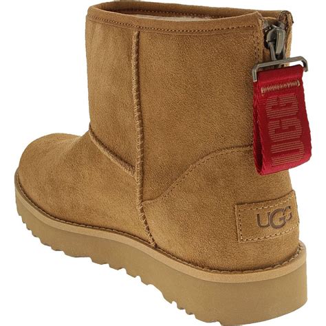 Ugg® Classic Mini Logo Zip Comfort Winter Boots Womens Rogan S Shoes