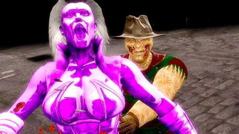 Mortal Kombat 9 All Fatalities X Rays On Amethyst Sindel Costume