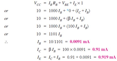 Solved Problems On Transistor Biasing Electronics Post