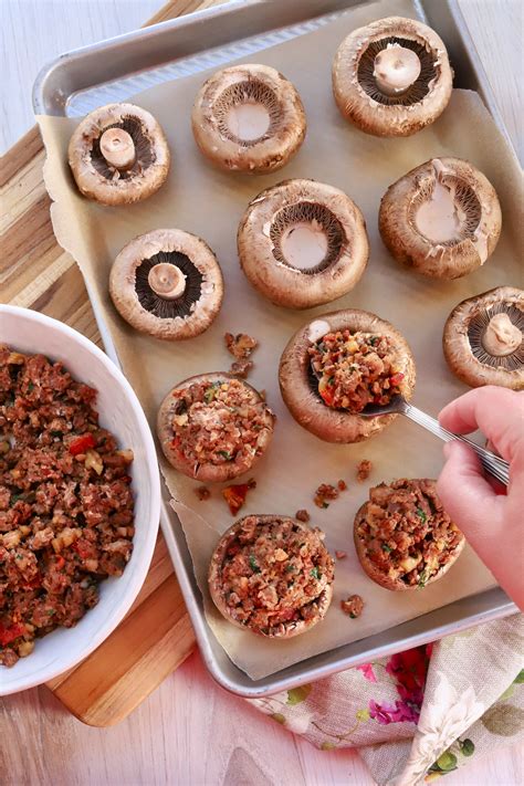 Vegan Stuffed Mushrooms That Even Meat Eaters Will Love Slice Of Jess