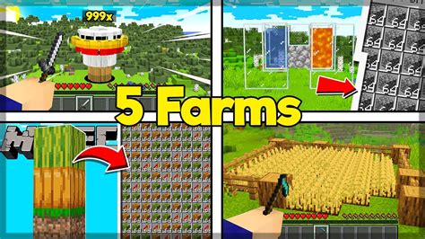 5 FARMS ESSENCIAIS PARA O INÍCIO DO SEU SURVIVAL NO MINECRAFT YouTube