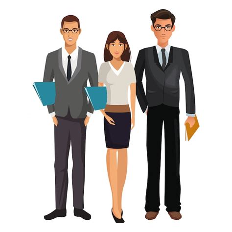 Premium Vector Business Coworkers Executives Cartoon