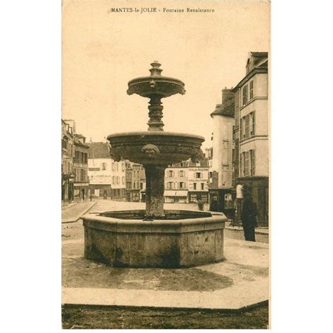 Carte Postale Ancienne 78 MANTES LA JOLIE La Fontaine Cartes