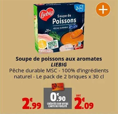 Promo Soupe De Poissons Aux Aromates Liebig Chez Coccinelle Express