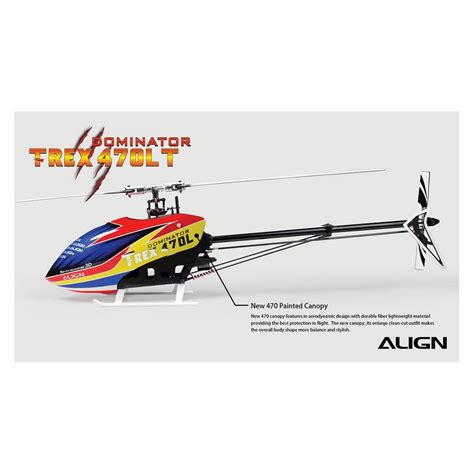 Align T REX 470LT Super Combo RC Helicopter RH47E09X