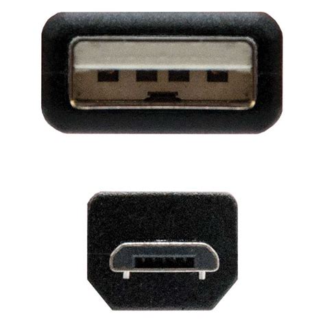 Nanocable Cable Usb Tipo A Micro Type B Doble Macho Negro