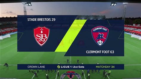 FIFA 23 Brest Vs Clermont Ligue 1 Uber Eats Gameplay YouTube