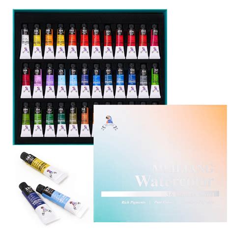 Mei Liang Watercolor Paint Tubes Artist Grade Professional Water