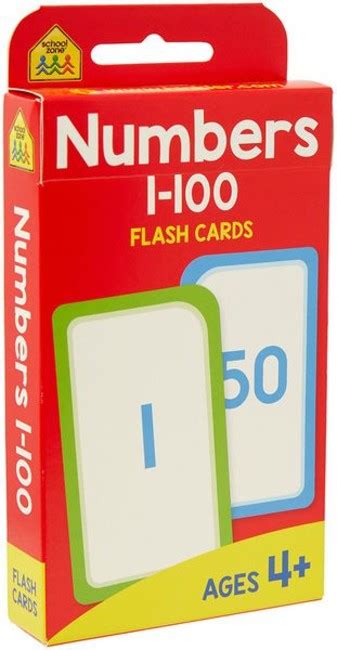Compare Prices School Zone Numbers 1 100 Flash Cards New Cover