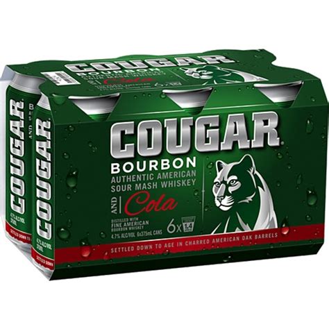 Cougar Bourbon Cola Can 375mL 6 Pack Storefront EN