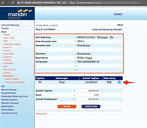 Cara Transfer Ke Mandiri Virtual Account