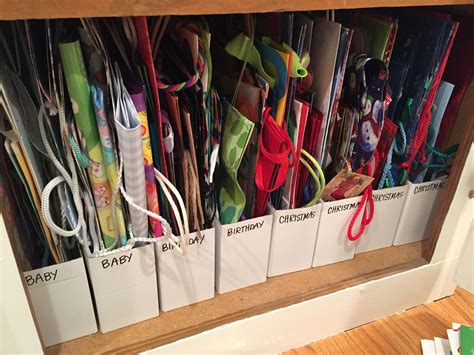 Clever Tips For Anyone Wrapping Presents This Year Gift Bag Storage