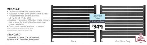 Ezi Slat Offer At Stratco