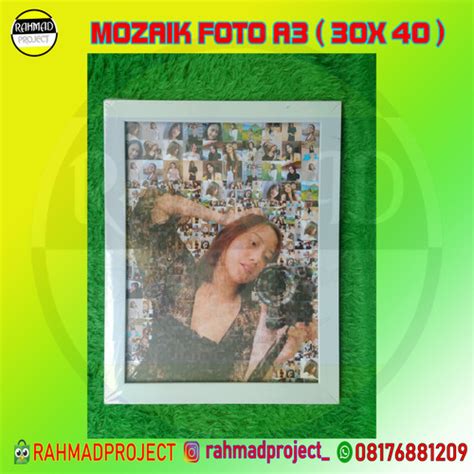 Jual Kado Mozaik Foto Bingkai Minimalis A Cetak Dan Soft